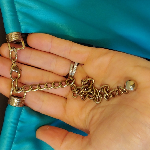 Eliza J. Party/cocktail dress, teal halter-style, size 6 - Picture 5 of 6